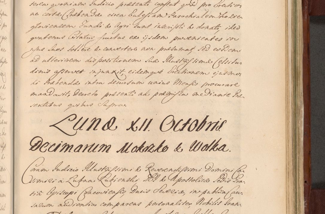 Zdjęcie nr 1088 dla obiektu archiwalnego: Acta actorum episcopalium R. D. Casimiri a Łubna Łubiński, episcopi Cracoviensis, ducis Severiae ab anno 1714 ad annum 1719 conscripta. Volumen II