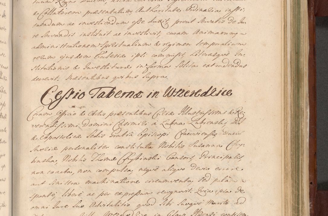 Zdjęcie nr 1068 dla obiektu archiwalnego: Acta actorum episcopalium R. D. Casimiri a Łubna Łubiński, episcopi Cracoviensis, ducis Severiae ab anno 1714 ad annum 1719 conscripta. Volumen II