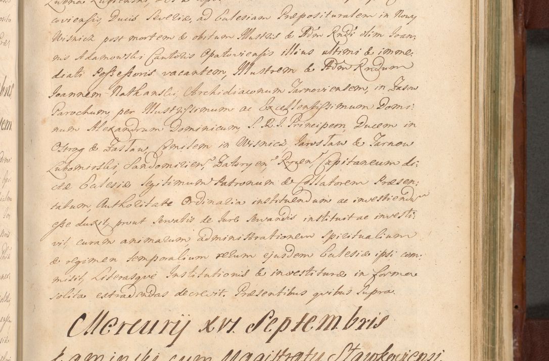Zdjęcie nr 1046 dla obiektu archiwalnego: Acta actorum episcopalium R. D. Casimiri a Łubna Łubiński, episcopi Cracoviensis, ducis Severiae ab anno 1714 ad annum 1719 conscripta. Volumen II