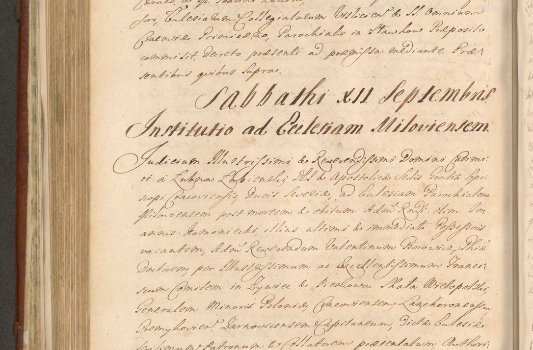 Zdjęcie nr 1045 dla obiektu archiwalnego: Acta actorum episcopalium R. D. Casimiri a Łubna Łubiński, episcopi Cracoviensis, ducis Severiae ab anno 1714 ad annum 1719 conscripta. Volumen II