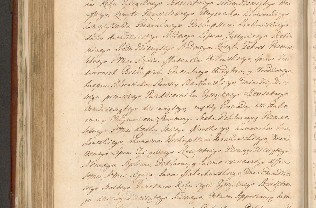 Zdjęcie nr 1041 dla obiektu archiwalnego: Acta actorum episcopalium R. D. Casimiri a Łubna Łubiński, episcopi Cracoviensis, ducis Severiae ab anno 1714 ad annum 1719 conscripta. Volumen II