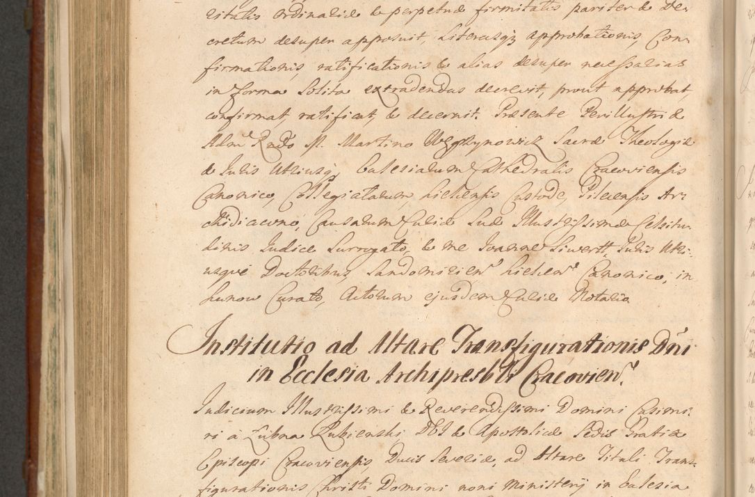 Zdjęcie nr 1033 dla obiektu archiwalnego: Acta actorum episcopalium R. D. Casimiri a Łubna Łubiński, episcopi Cracoviensis, ducis Severiae ab anno 1714 ad annum 1719 conscripta. Volumen II