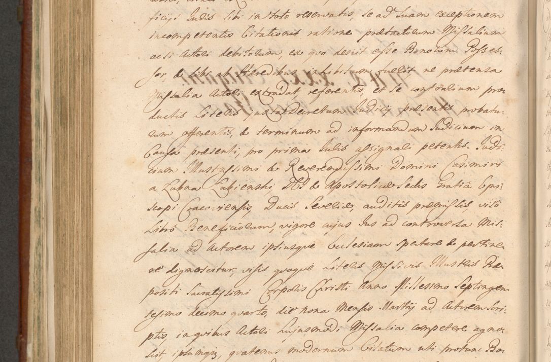 Zdjęcie nr 1035 dla obiektu archiwalnego: Acta actorum episcopalium R. D. Casimiri a Łubna Łubiński, episcopi Cracoviensis, ducis Severiae ab anno 1714 ad annum 1719 conscripta. Volumen II