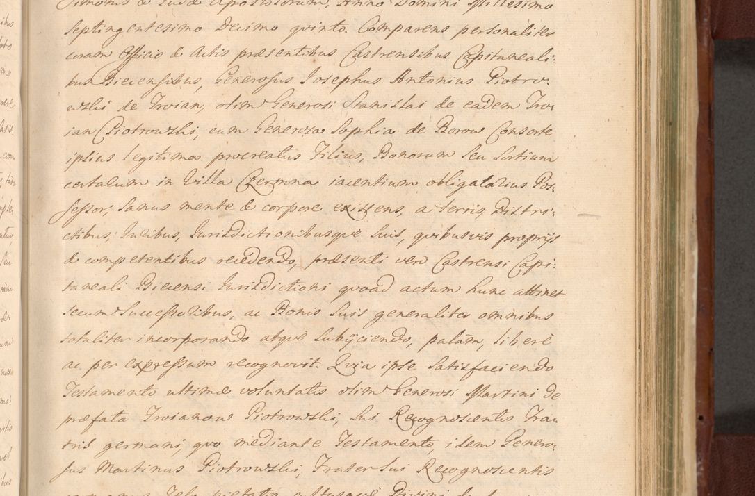Zdjęcie nr 1016 dla obiektu archiwalnego: Acta actorum episcopalium R. D. Casimiri a Łubna Łubiński, episcopi Cracoviensis, ducis Severiae ab anno 1714 ad annum 1719 conscripta. Volumen II