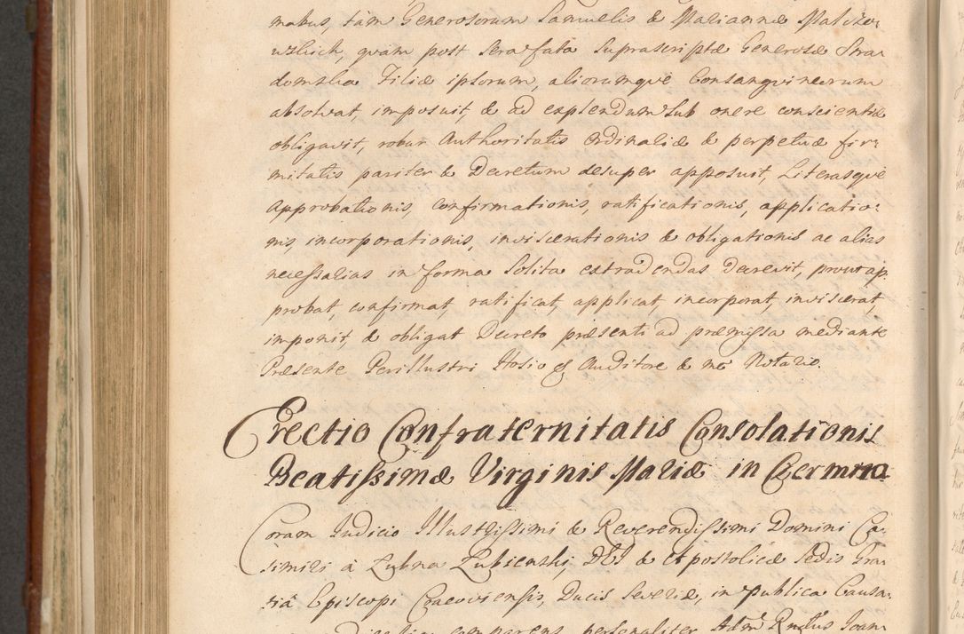 Zdjęcie nr 1009 dla obiektu archiwalnego: Acta actorum episcopalium R. D. Casimiri a Łubna Łubiński, episcopi Cracoviensis, ducis Severiae ab anno 1714 ad annum 1719 conscripta. Volumen II