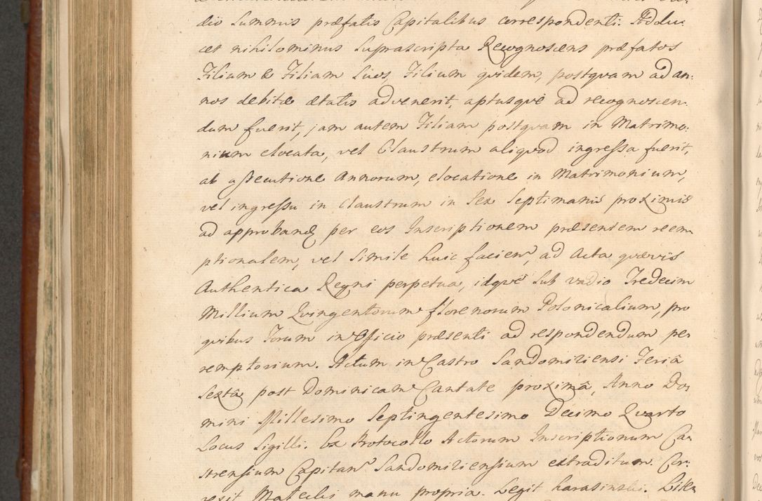 Zdjęcie nr 1005 dla obiektu archiwalnego: Acta actorum episcopalium R. D. Casimiri a Łubna Łubiński, episcopi Cracoviensis, ducis Severiae ab anno 1714 ad annum 1719 conscripta. Volumen II
