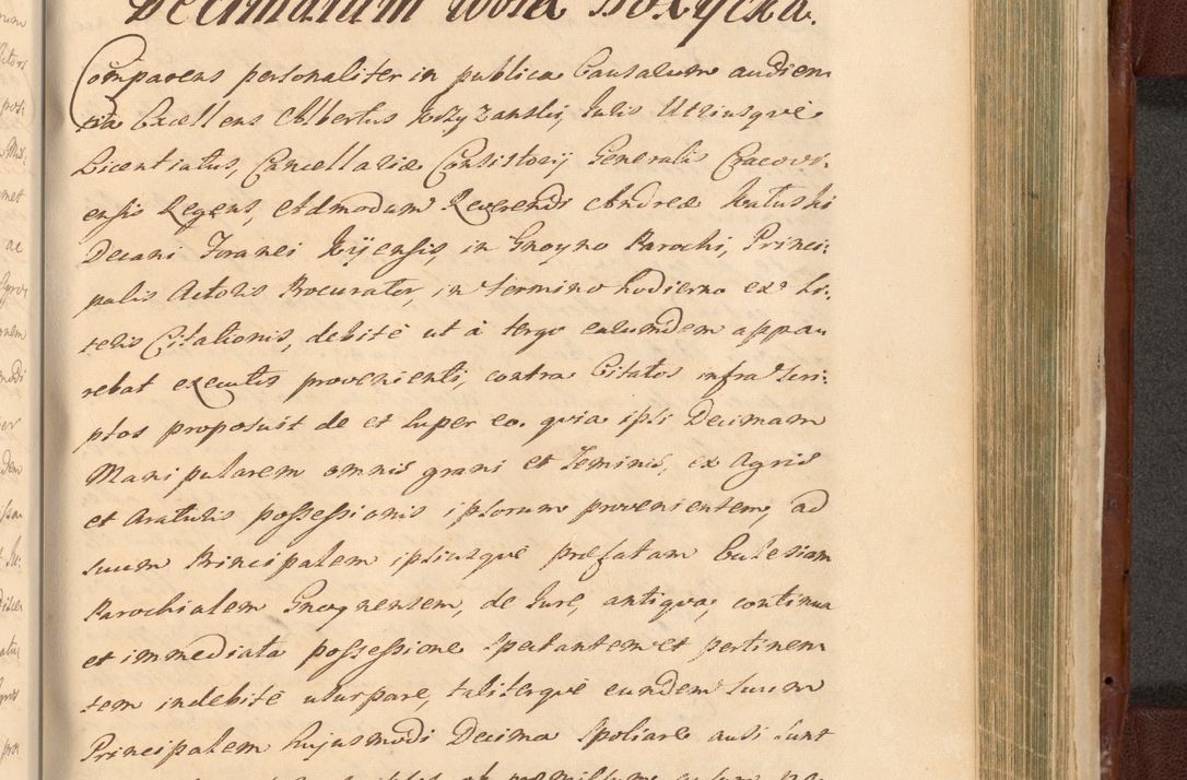 Zdjęcie nr 1377 dla obiektu archiwalnego: Acta actorum episcopalium R. D. Casimiri a Łubna Łubiński, episcopi Cracoviensis, ducis Severiae ab anno 1714 ad annum 1719 conscripta. Volumen II