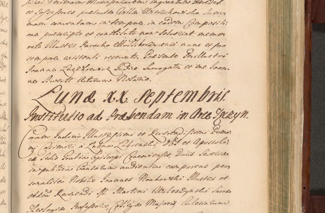 Zdjęcie nr 1369 dla obiektu archiwalnego: Acta actorum episcopalium R. D. Casimiri a Łubna Łubiński, episcopi Cracoviensis, ducis Severiae ab anno 1714 ad annum 1719 conscripta. Volumen II