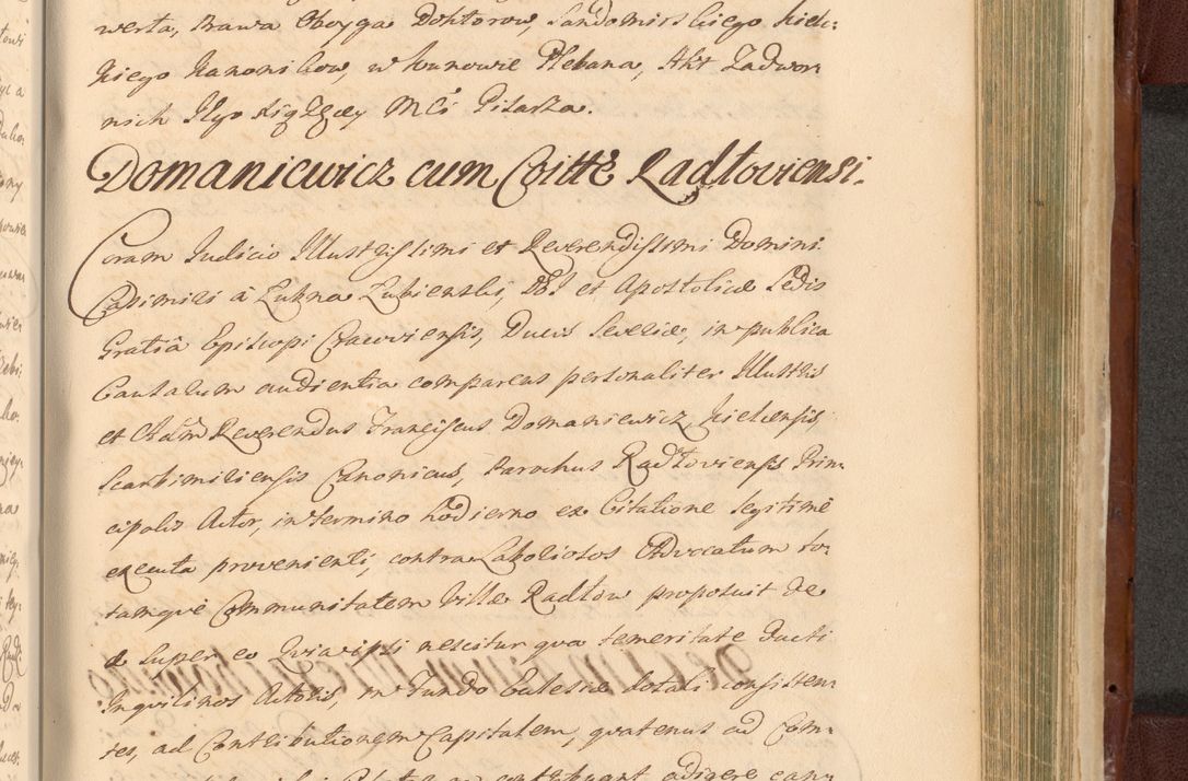 Zdjęcie nr 1363 dla obiektu archiwalnego: Acta actorum episcopalium R. D. Casimiri a Łubna Łubiński, episcopi Cracoviensis, ducis Severiae ab anno 1714 ad annum 1719 conscripta. Volumen II