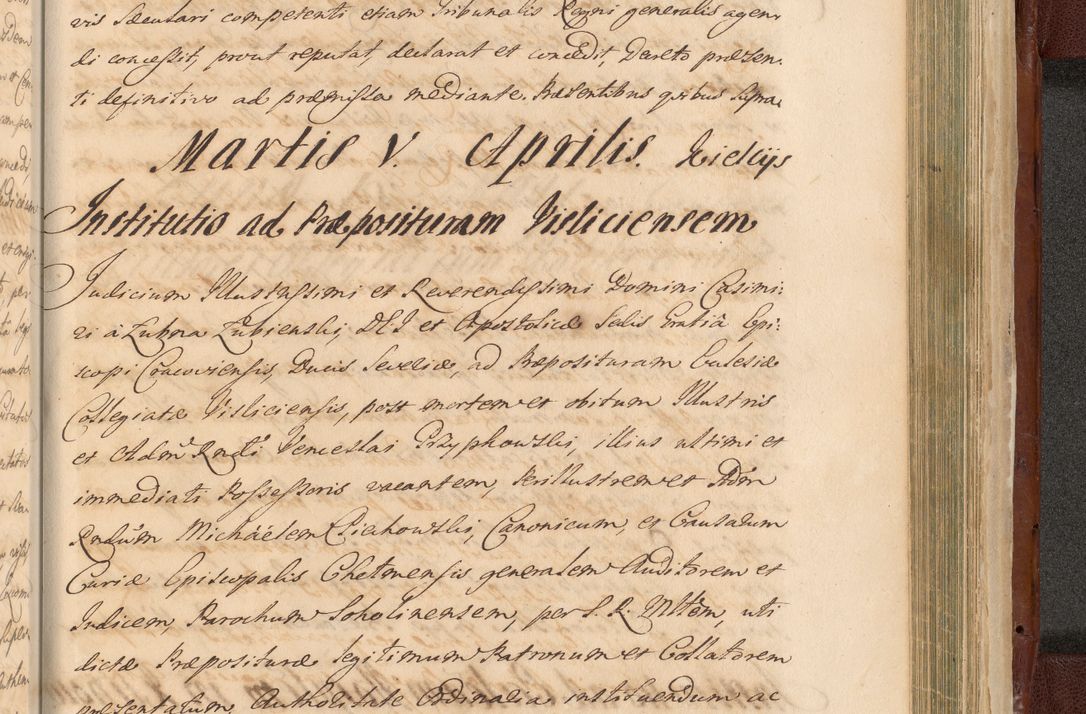 Zdjęcie nr 1589 dla obiektu archiwalnego: Acta actorum episcopalium R. D. Casimiri a Łubna Łubiński, episcopi Cracoviensis, ducis Severiae ab anno 1714 ad annum 1719 conscripta. Volumen II