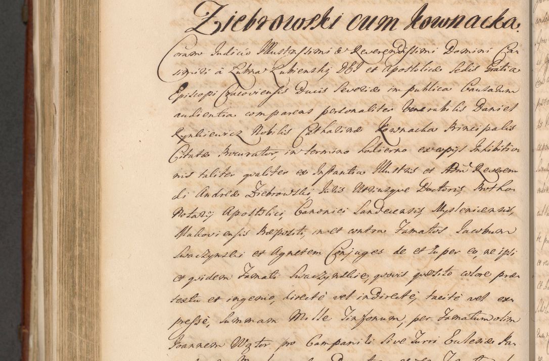 Zdjęcie nr 1580 dla obiektu archiwalnego: Acta actorum episcopalium R. D. Casimiri a Łubna Łubiński, episcopi Cracoviensis, ducis Severiae ab anno 1714 ad annum 1719 conscripta. Volumen II