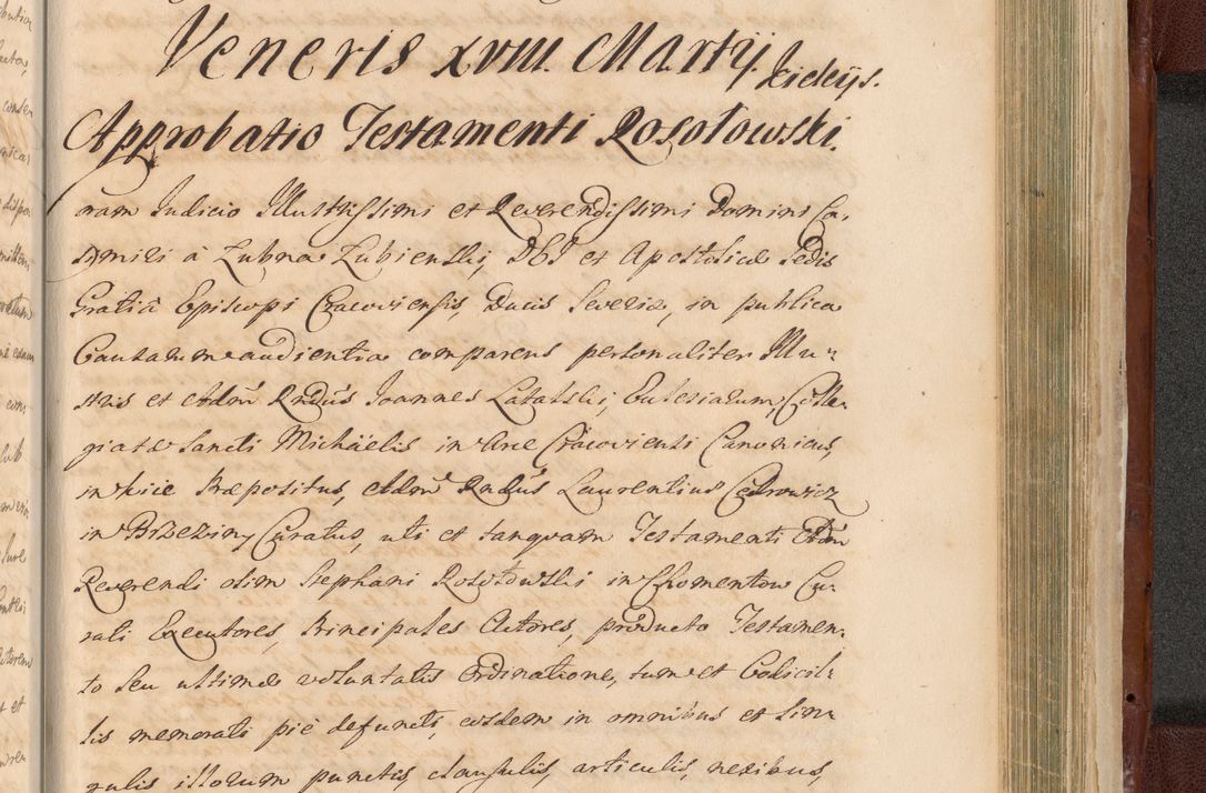 Zdjęcie nr 1565 dla obiektu archiwalnego: Acta actorum episcopalium R. D. Casimiri a Łubna Łubiński, episcopi Cracoviensis, ducis Severiae ab anno 1714 ad annum 1719 conscripta. Volumen II