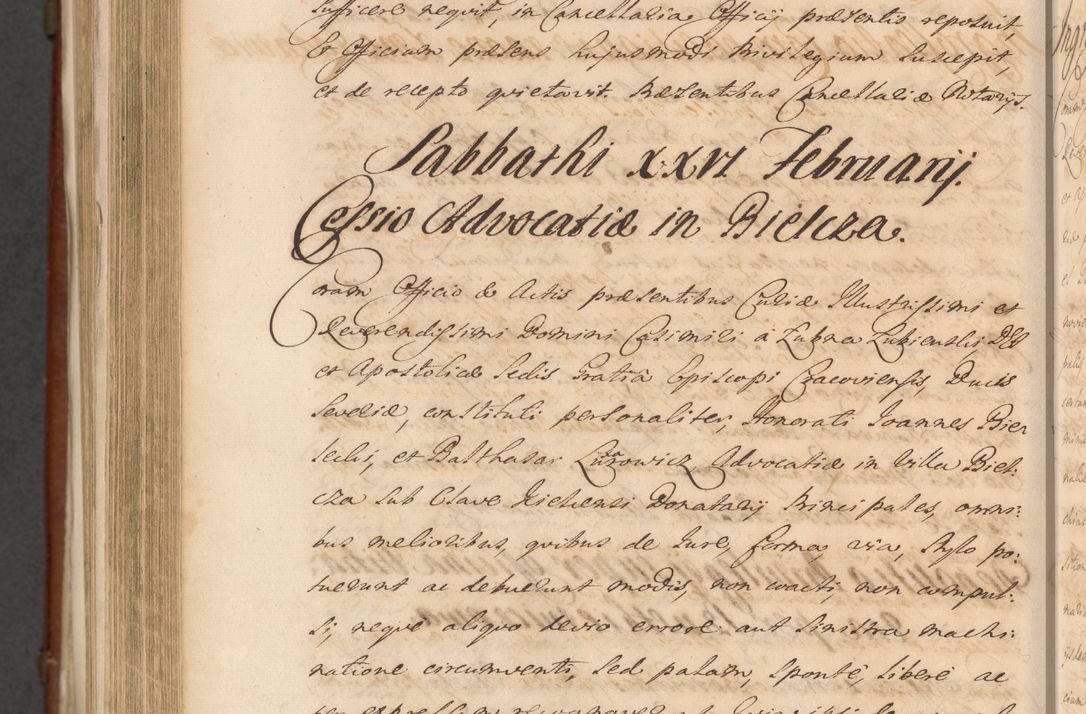 Zdjęcie nr 1550 dla obiektu archiwalnego: Acta actorum episcopalium R. D. Casimiri a Łubna Łubiński, episcopi Cracoviensis, ducis Severiae ab anno 1714 ad annum 1719 conscripta. Volumen II