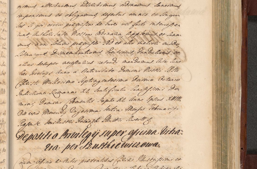 Zdjęcie nr 1549 dla obiektu archiwalnego: Acta actorum episcopalium R. D. Casimiri a Łubna Łubiński, episcopi Cracoviensis, ducis Severiae ab anno 1714 ad annum 1719 conscripta. Volumen II