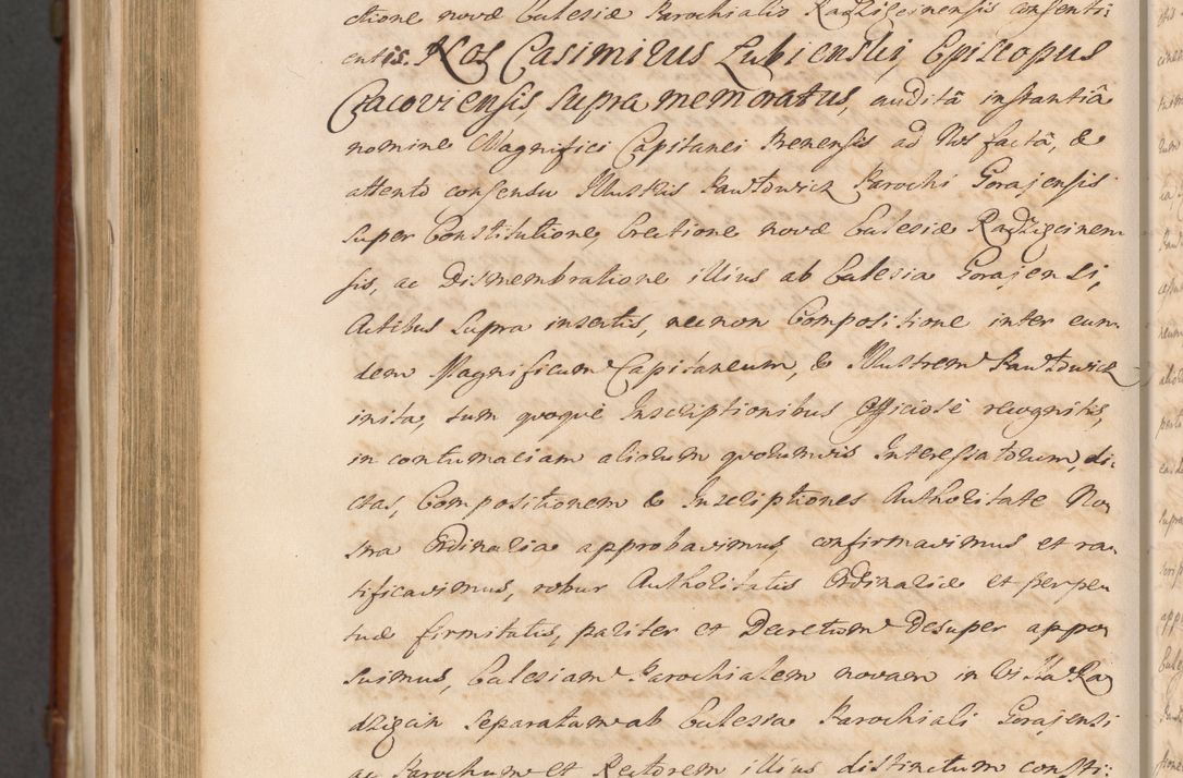 Zdjęcie nr 1546 dla obiektu archiwalnego: Acta actorum episcopalium R. D. Casimiri a Łubna Łubiński, episcopi Cracoviensis, ducis Severiae ab anno 1714 ad annum 1719 conscripta. Volumen II