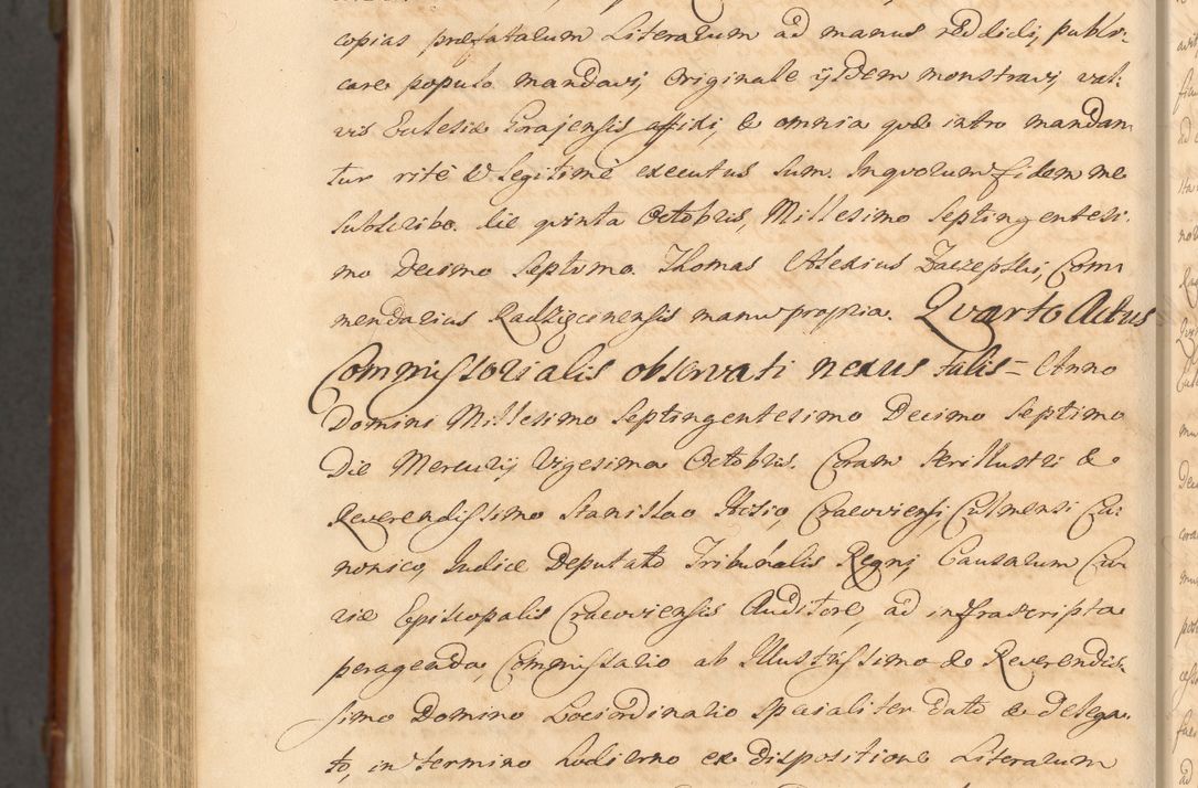Zdjęcie nr 1518 dla obiektu archiwalnego: Acta actorum episcopalium R. D. Casimiri a Łubna Łubiński, episcopi Cracoviensis, ducis Severiae ab anno 1714 ad annum 1719 conscripta. Volumen II