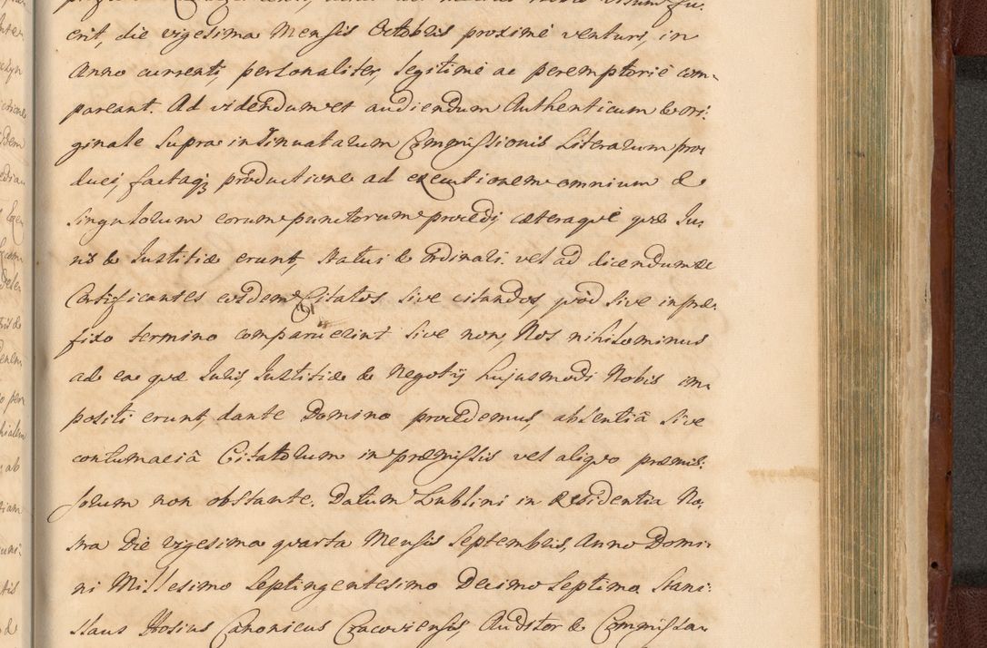Zdjęcie nr 1517 dla obiektu archiwalnego: Acta actorum episcopalium R. D. Casimiri a Łubna Łubiński, episcopi Cracoviensis, ducis Severiae ab anno 1714 ad annum 1719 conscripta. Volumen II