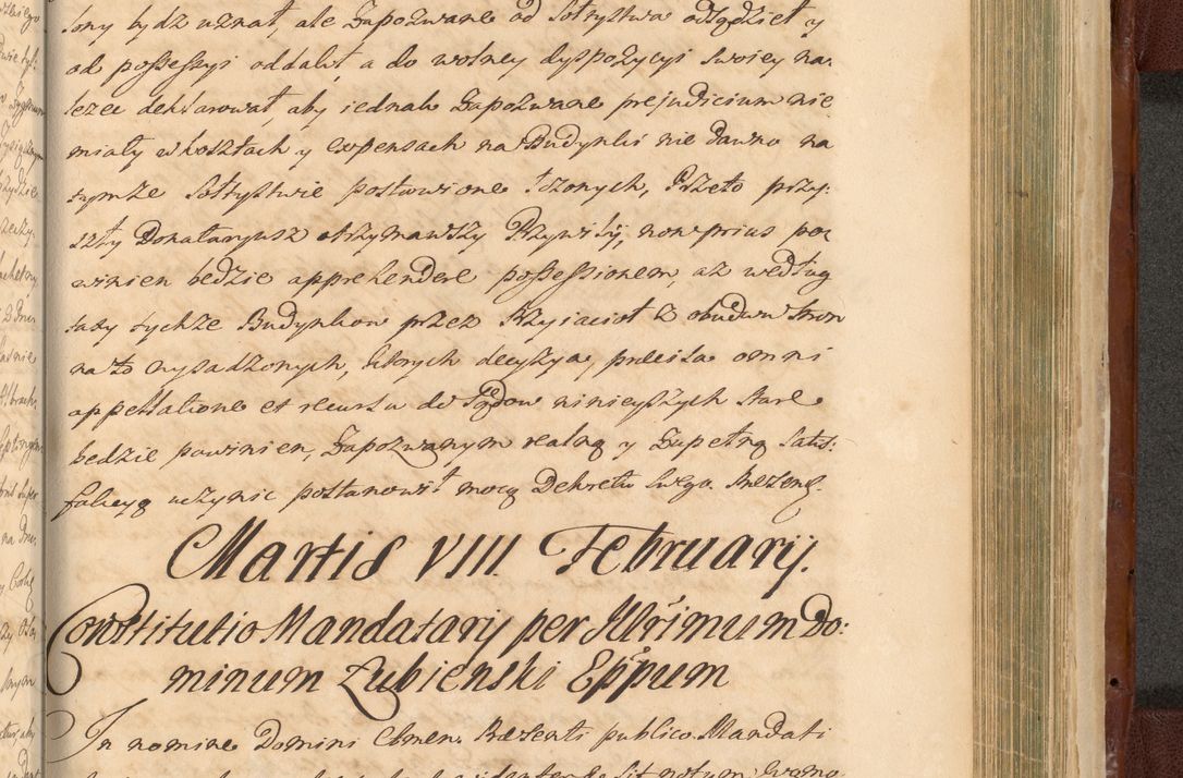 Zdjęcie nr 1501 dla obiektu archiwalnego: Acta actorum episcopalium R. D. Casimiri a Łubna Łubiński, episcopi Cracoviensis, ducis Severiae ab anno 1714 ad annum 1719 conscripta. Volumen II