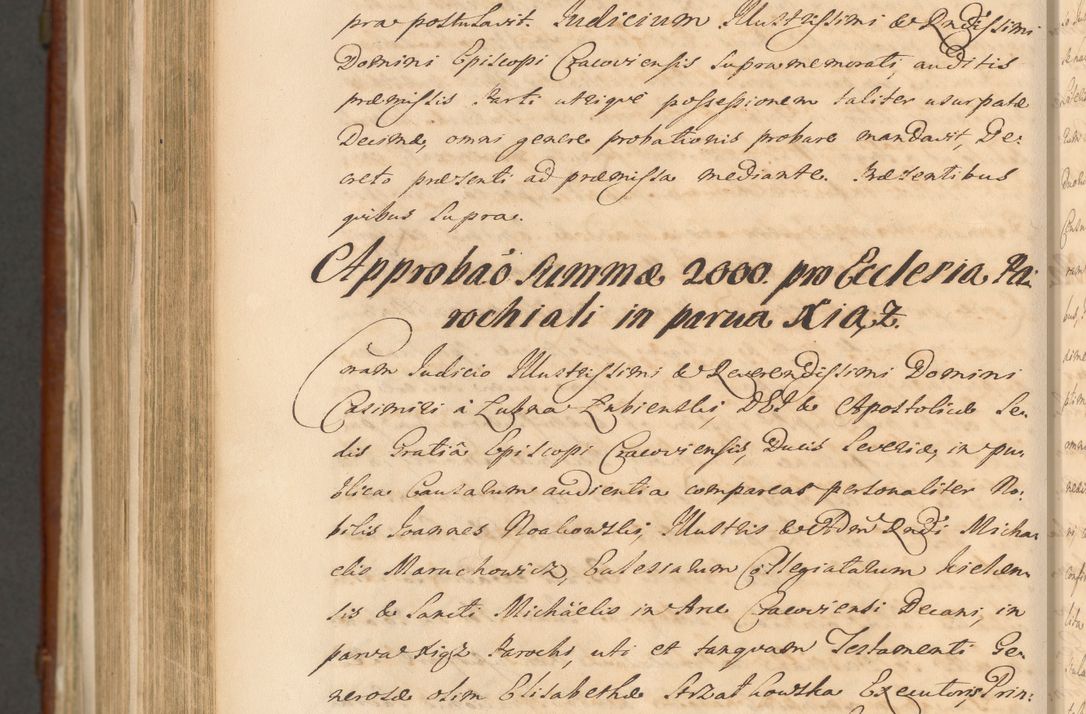 Zdjęcie nr 1488 dla obiektu archiwalnego: Acta actorum episcopalium R. D. Casimiri a Łubna Łubiński, episcopi Cracoviensis, ducis Severiae ab anno 1714 ad annum 1719 conscripta. Volumen II