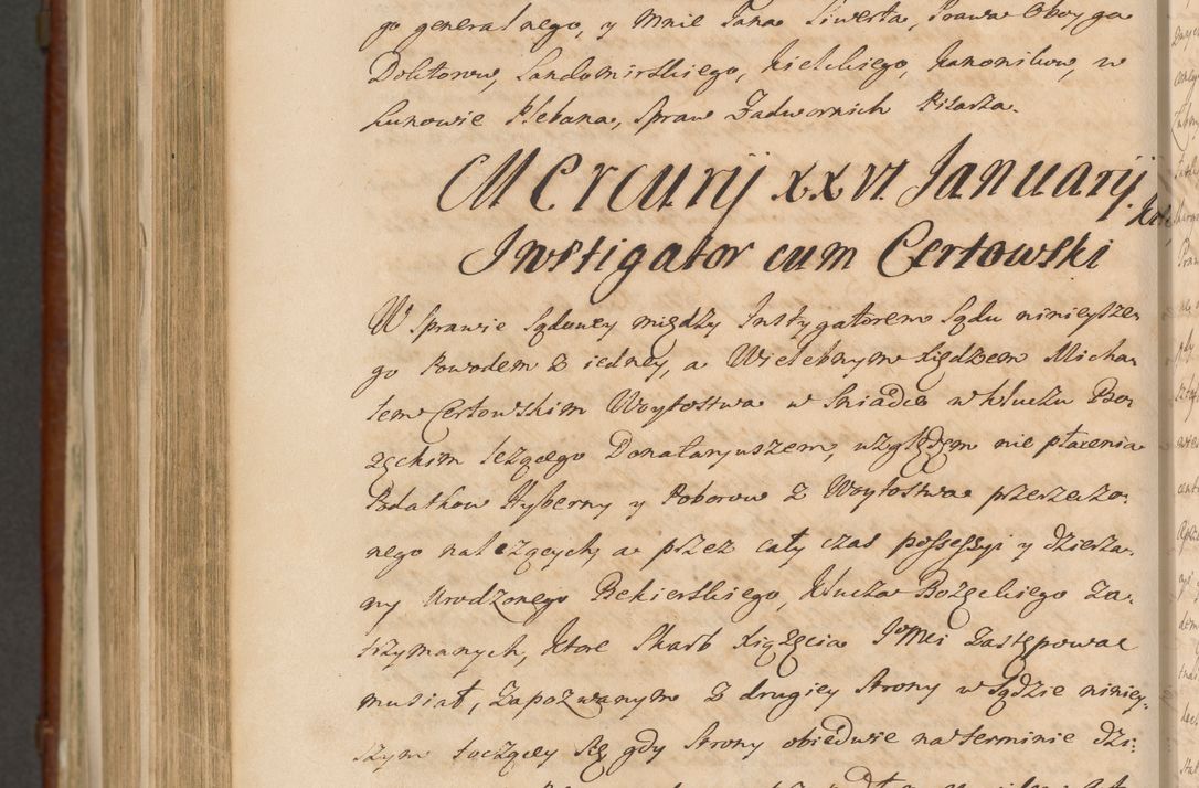 Zdjęcie nr 1482 dla obiektu archiwalnego: Acta actorum episcopalium R. D. Casimiri a Łubna Łubiński, episcopi Cracoviensis, ducis Severiae ab anno 1714 ad annum 1719 conscripta. Volumen II