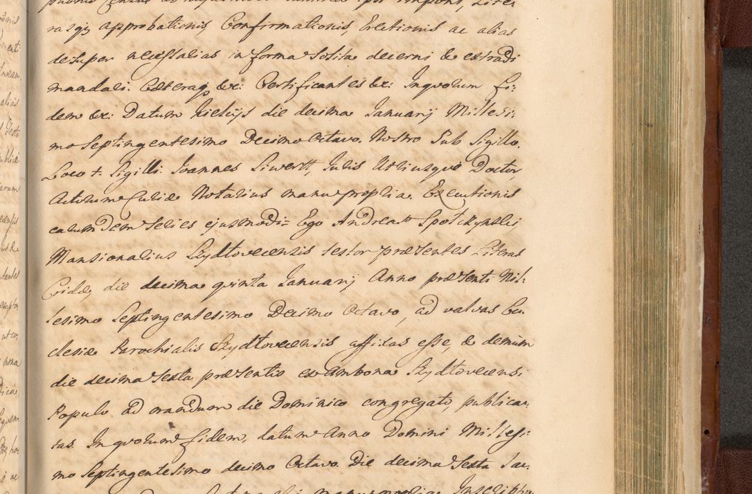 Zdjęcie nr 1475 dla obiektu archiwalnego: Acta actorum episcopalium R. D. Casimiri a Łubna Łubiński, episcopi Cracoviensis, ducis Severiae ab anno 1714 ad annum 1719 conscripta. Volumen II