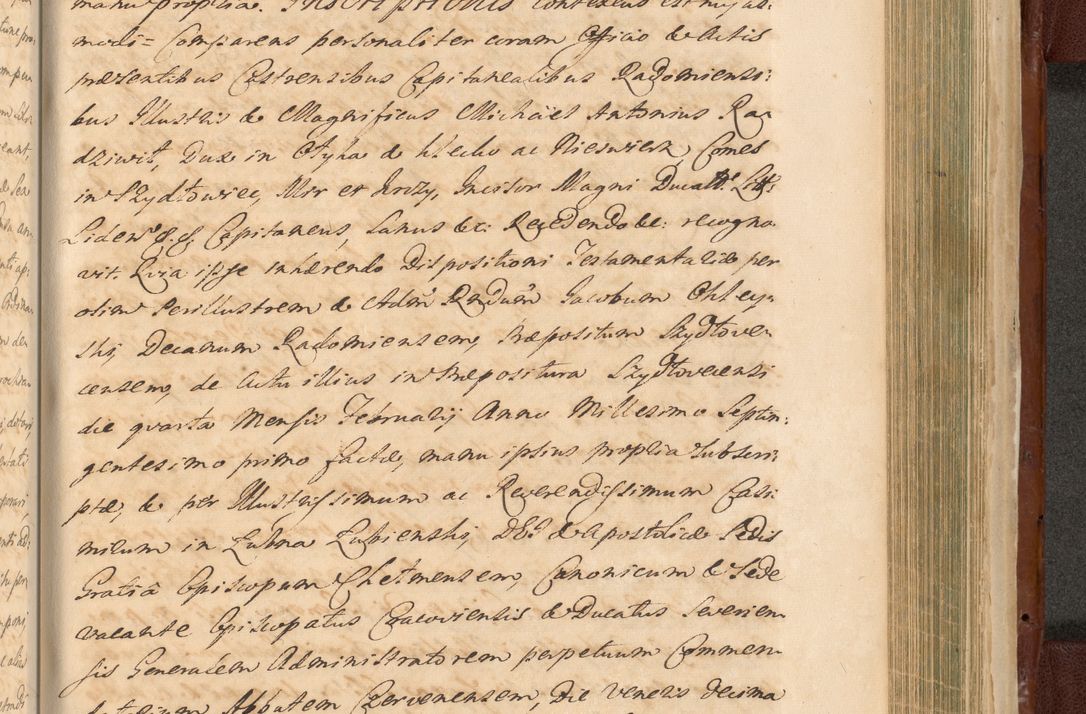 Zdjęcie nr 1467 dla obiektu archiwalnego: Acta actorum episcopalium R. D. Casimiri a Łubna Łubiński, episcopi Cracoviensis, ducis Severiae ab anno 1714 ad annum 1719 conscripta. Volumen II