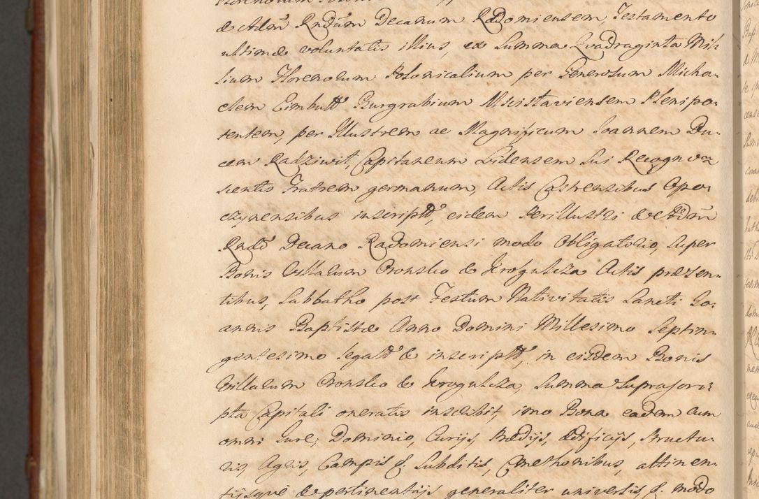 Zdjęcie nr 1468 dla obiektu archiwalnego: Acta actorum episcopalium R. D. Casimiri a Łubna Łubiński, episcopi Cracoviensis, ducis Severiae ab anno 1714 ad annum 1719 conscripta. Volumen II
