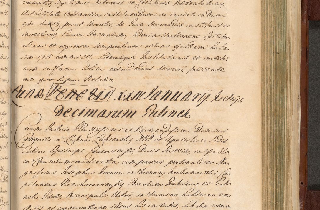 Zdjęcie nr 1459 dla obiektu archiwalnego: Acta actorum episcopalium R. D. Casimiri a Łubna Łubiński, episcopi Cracoviensis, ducis Severiae ab anno 1714 ad annum 1719 conscripta. Volumen II