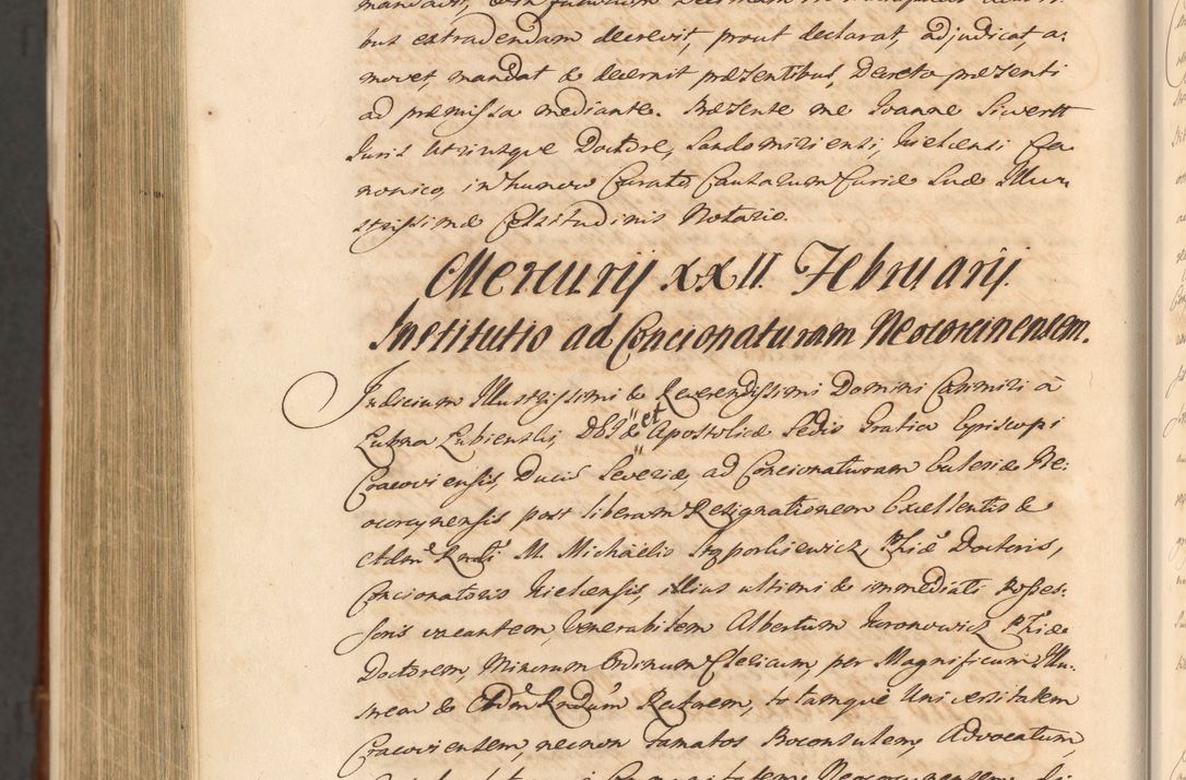 Zdjęcie nr 1452 dla obiektu archiwalnego: Acta actorum episcopalium R. D. Casimiri a Łubna Łubiński, episcopi Cracoviensis, ducis Severiae ab anno 1714 ad annum 1719 conscripta. Volumen II