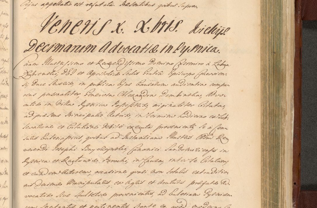 Zdjęcie nr 1439 dla obiektu archiwalnego: Acta actorum episcopalium R. D. Casimiri a Łubna Łubiński, episcopi Cracoviensis, ducis Severiae ab anno 1714 ad annum 1719 conscripta. Volumen II