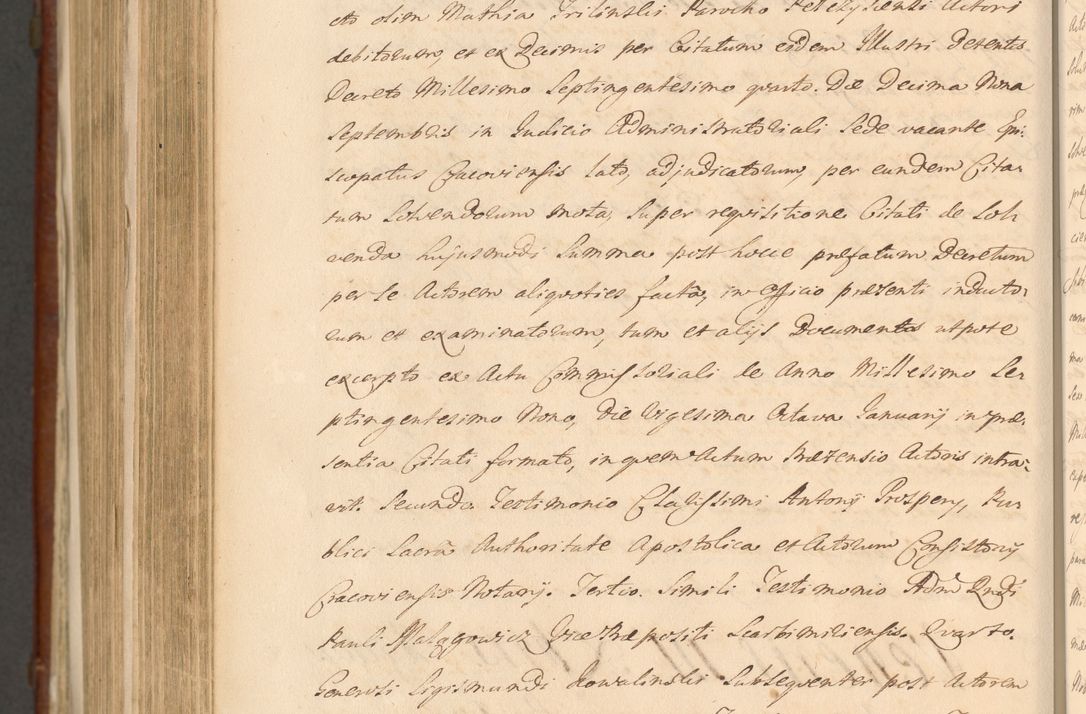 Zdjęcie nr 1436 dla obiektu archiwalnego: Acta actorum episcopalium R. D. Casimiri a Łubna Łubiński, episcopi Cracoviensis, ducis Severiae ab anno 1714 ad annum 1719 conscripta. Volumen II