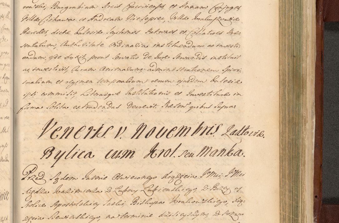 Zdjęcie nr 1431 dla obiektu archiwalnego: Acta actorum episcopalium R. D. Casimiri a Łubna Łubiński, episcopi Cracoviensis, ducis Severiae ab anno 1714 ad annum 1719 conscripta. Volumen II