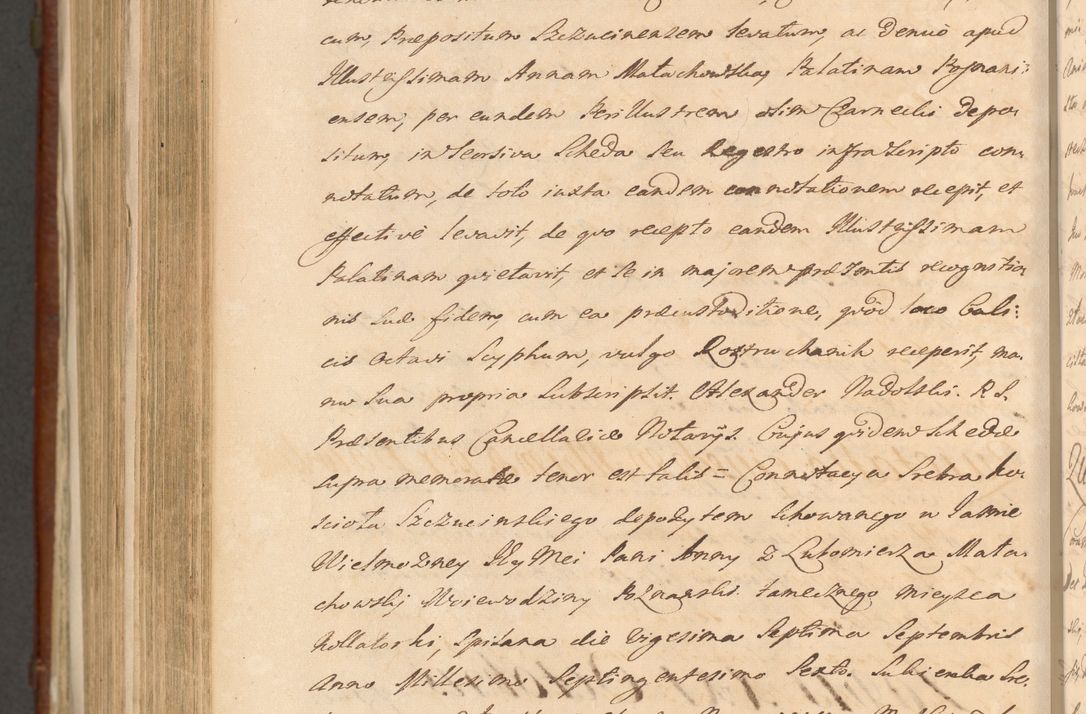 Zdjęcie nr 1422 dla obiektu archiwalnego: Acta actorum episcopalium R. D. Casimiri a Łubna Łubiński, episcopi Cracoviensis, ducis Severiae ab anno 1714 ad annum 1719 conscripta. Volumen II