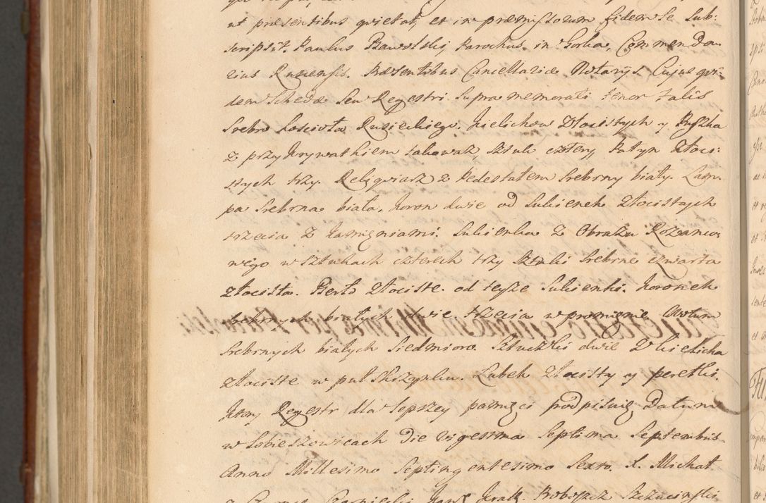 Zdjęcie nr 1424 dla obiektu archiwalnego: Acta actorum episcopalium R. D. Casimiri a Łubna Łubiński, episcopi Cracoviensis, ducis Severiae ab anno 1714 ad annum 1719 conscripta. Volumen II