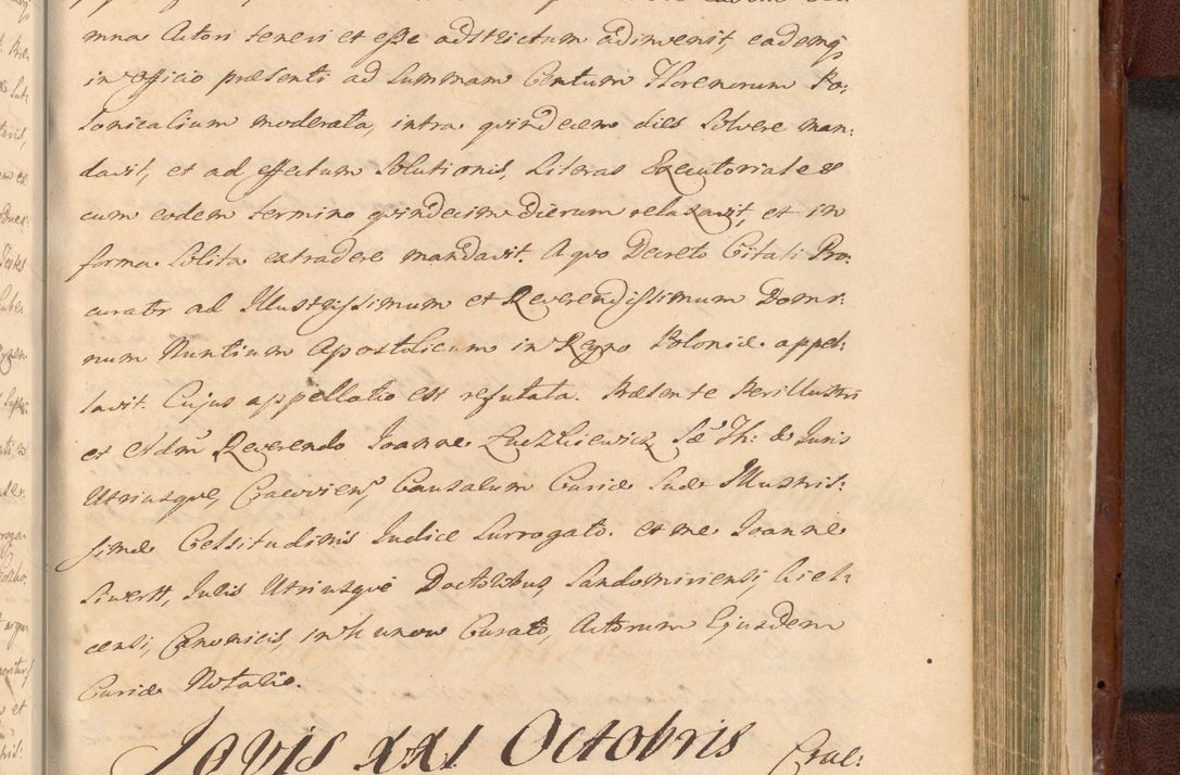 Zdjęcie nr 1421 dla obiektu archiwalnego: Acta actorum episcopalium R. D. Casimiri a Łubna Łubiński, episcopi Cracoviensis, ducis Severiae ab anno 1714 ad annum 1719 conscripta. Volumen II
