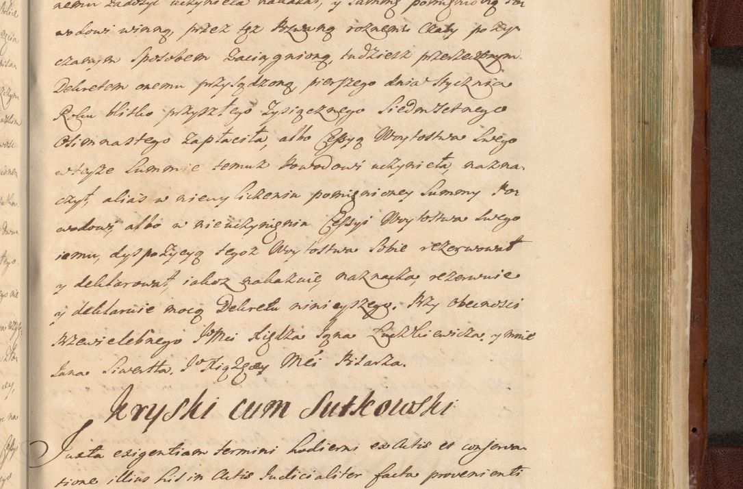 Zdjęcie nr 1419 dla obiektu archiwalnego: Acta actorum episcopalium R. D. Casimiri a Łubna Łubiński, episcopi Cracoviensis, ducis Severiae ab anno 1714 ad annum 1719 conscripta. Volumen II