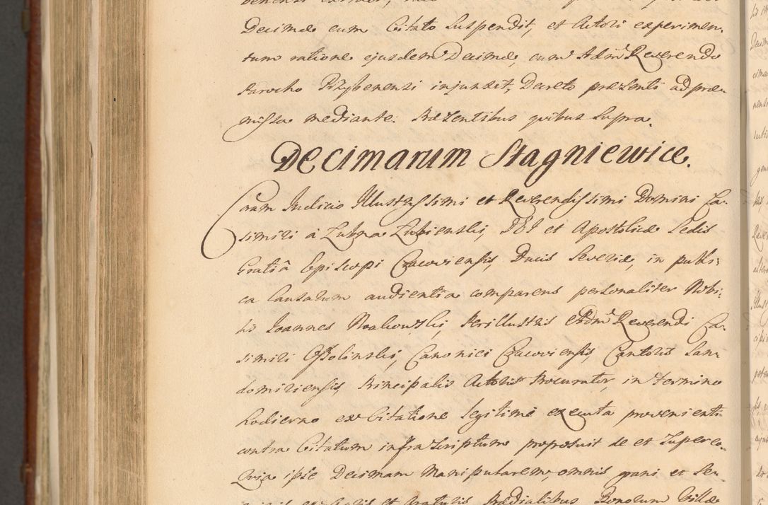 Zdjęcie nr 1412 dla obiektu archiwalnego: Acta actorum episcopalium R. D. Casimiri a Łubna Łubiński, episcopi Cracoviensis, ducis Severiae ab anno 1714 ad annum 1719 conscripta. Volumen II