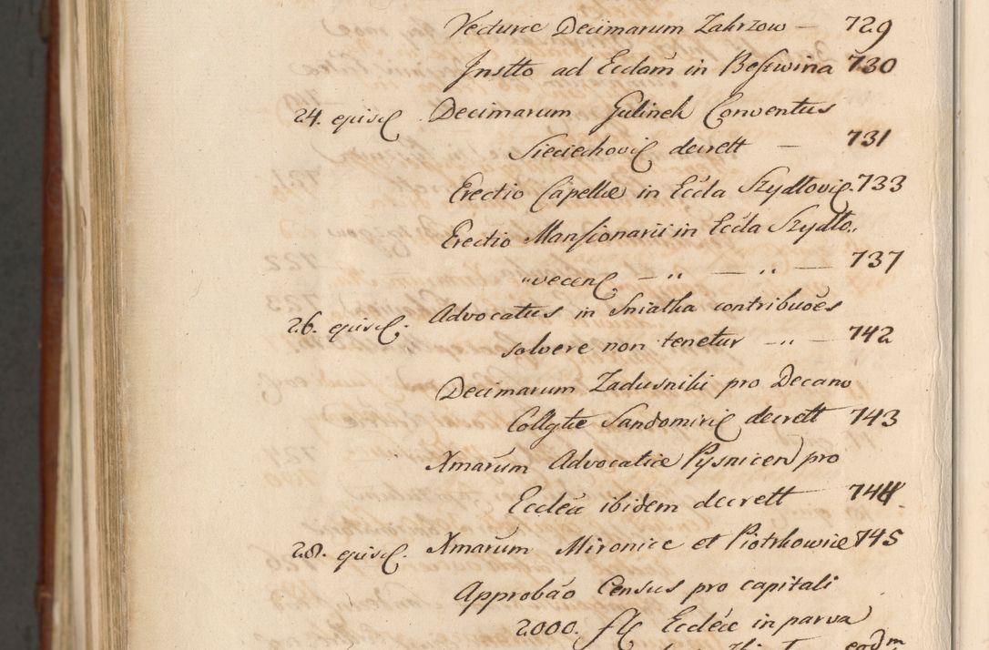 Zdjęcie nr 1916 dla obiektu archiwalnego: Acta actorum episcopalium R. D. Casimiri a Łubna Łubiński, episcopi Cracoviensis, ducis Severiae ab anno 1714 ad annum 1719 conscripta. Volumen II