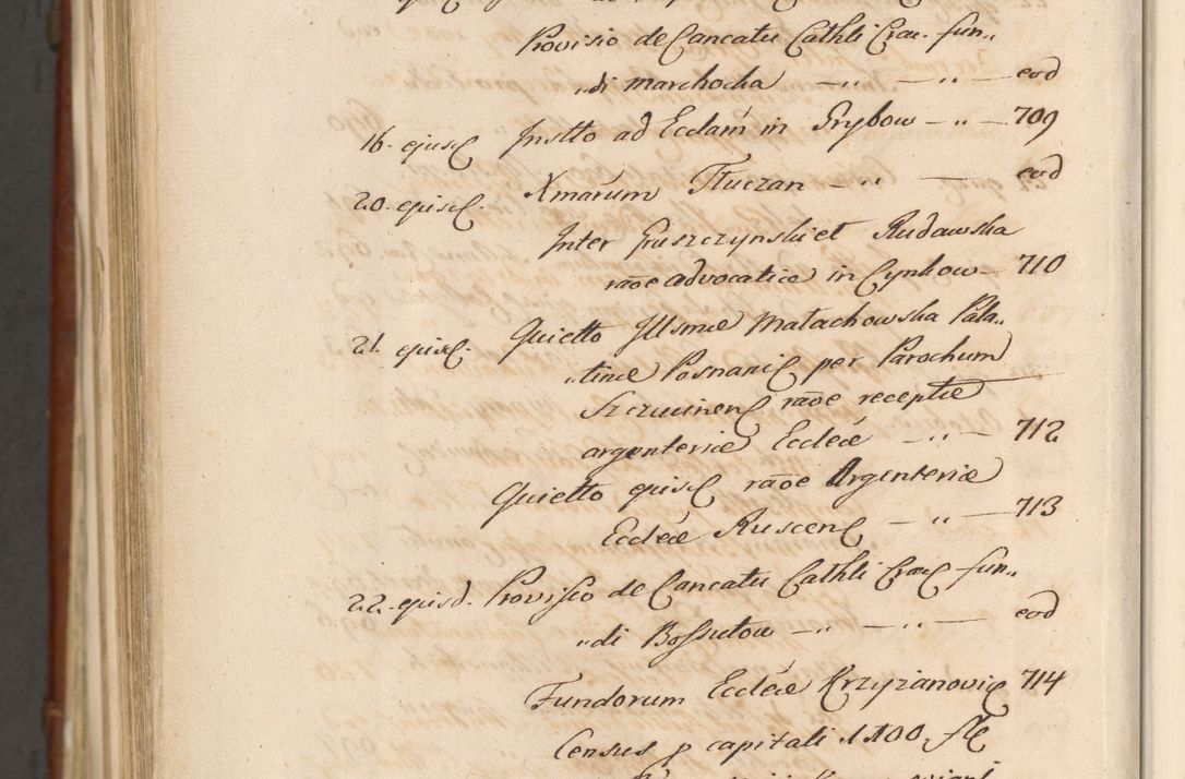 Zdjęcie nr 1914 dla obiektu archiwalnego: Acta actorum episcopalium R. D. Casimiri a Łubna Łubiński, episcopi Cracoviensis, ducis Severiae ab anno 1714 ad annum 1719 conscripta. Volumen II