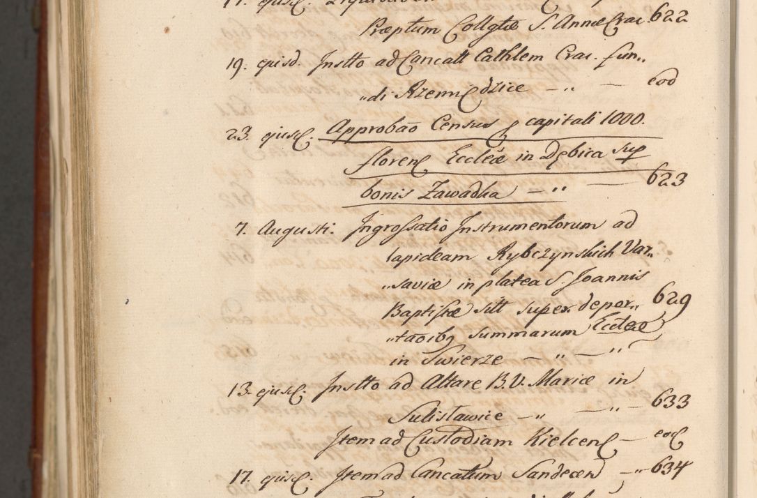 Zdjęcie nr 1910 dla obiektu archiwalnego: Acta actorum episcopalium R. D. Casimiri a Łubna Łubiński, episcopi Cracoviensis, ducis Severiae ab anno 1714 ad annum 1719 conscripta. Volumen II
