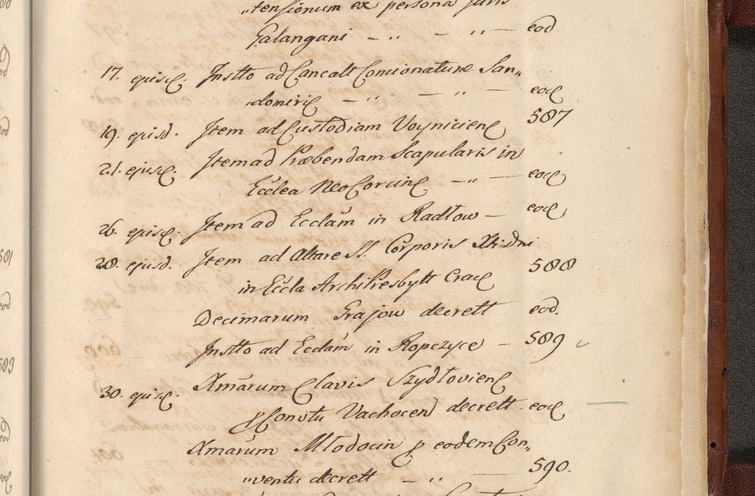 Zdjęcie nr 1907 dla obiektu archiwalnego: Acta actorum episcopalium R. D. Casimiri a Łubna Łubiński, episcopi Cracoviensis, ducis Severiae ab anno 1714 ad annum 1719 conscripta. Volumen II