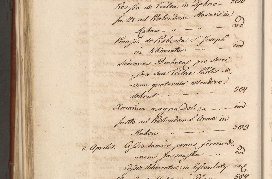 Zdjęcie nr 1906 dla obiektu archiwalnego: Acta actorum episcopalium R. D. Casimiri a Łubna Łubiński, episcopi Cracoviensis, ducis Severiae ab anno 1714 ad annum 1719 conscripta. Volumen II