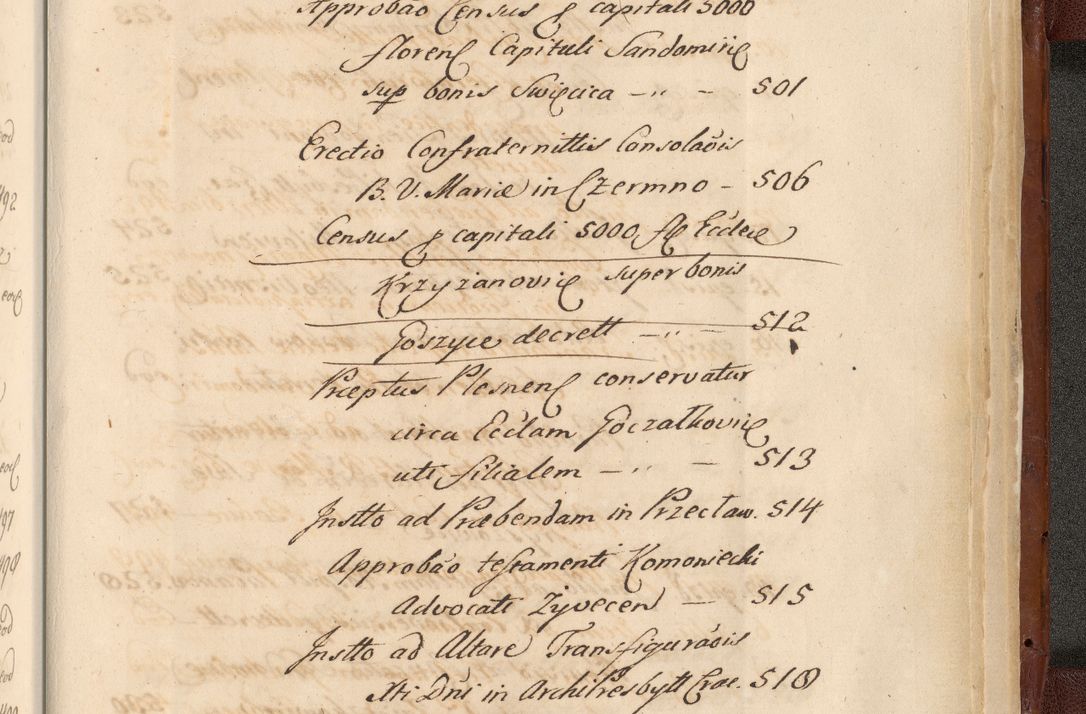 Zdjęcie nr 1901 dla obiektu archiwalnego: Acta actorum episcopalium R. D. Casimiri a Łubna Łubiński, episcopi Cracoviensis, ducis Severiae ab anno 1714 ad annum 1719 conscripta. Volumen II