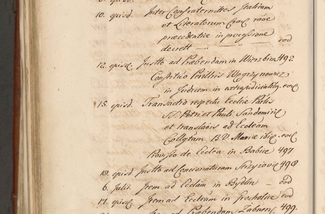 Zdjęcie nr 1900 dla obiektu archiwalnego: Acta actorum episcopalium R. D. Casimiri a Łubna Łubiński, episcopi Cracoviensis, ducis Severiae ab anno 1714 ad annum 1719 conscripta. Volumen II