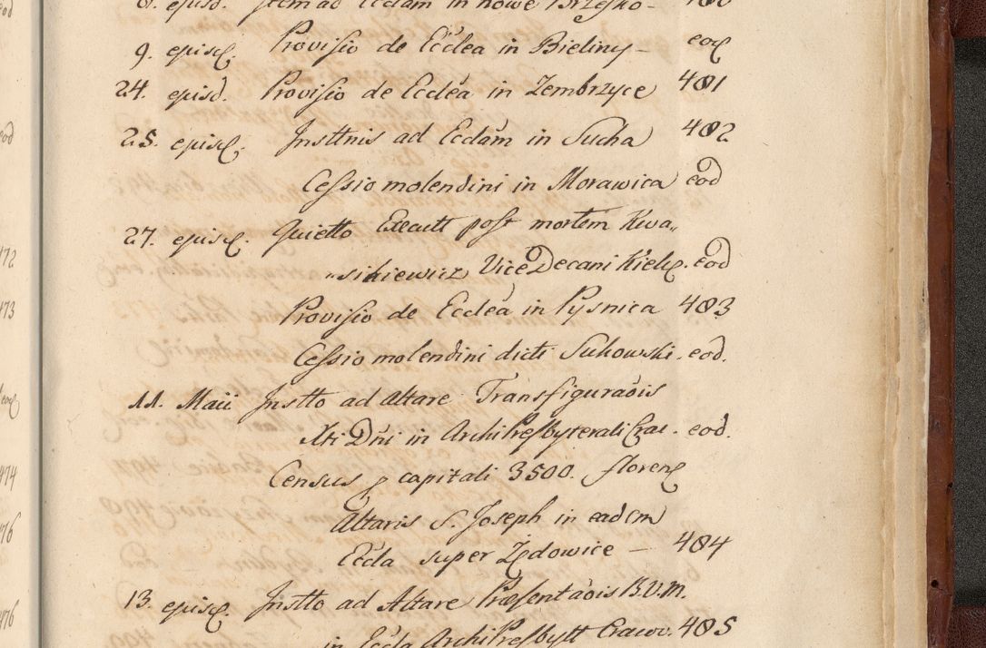 Zdjęcie nr 1899 dla obiektu archiwalnego: Acta actorum episcopalium R. D. Casimiri a Łubna Łubiński, episcopi Cracoviensis, ducis Severiae ab anno 1714 ad annum 1719 conscripta. Volumen II