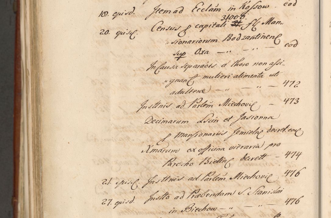 Zdjęcie nr 1898 dla obiektu archiwalnego: Acta actorum episcopalium R. D. Casimiri a Łubna Łubiński, episcopi Cracoviensis, ducis Severiae ab anno 1714 ad annum 1719 conscripta. Volumen II