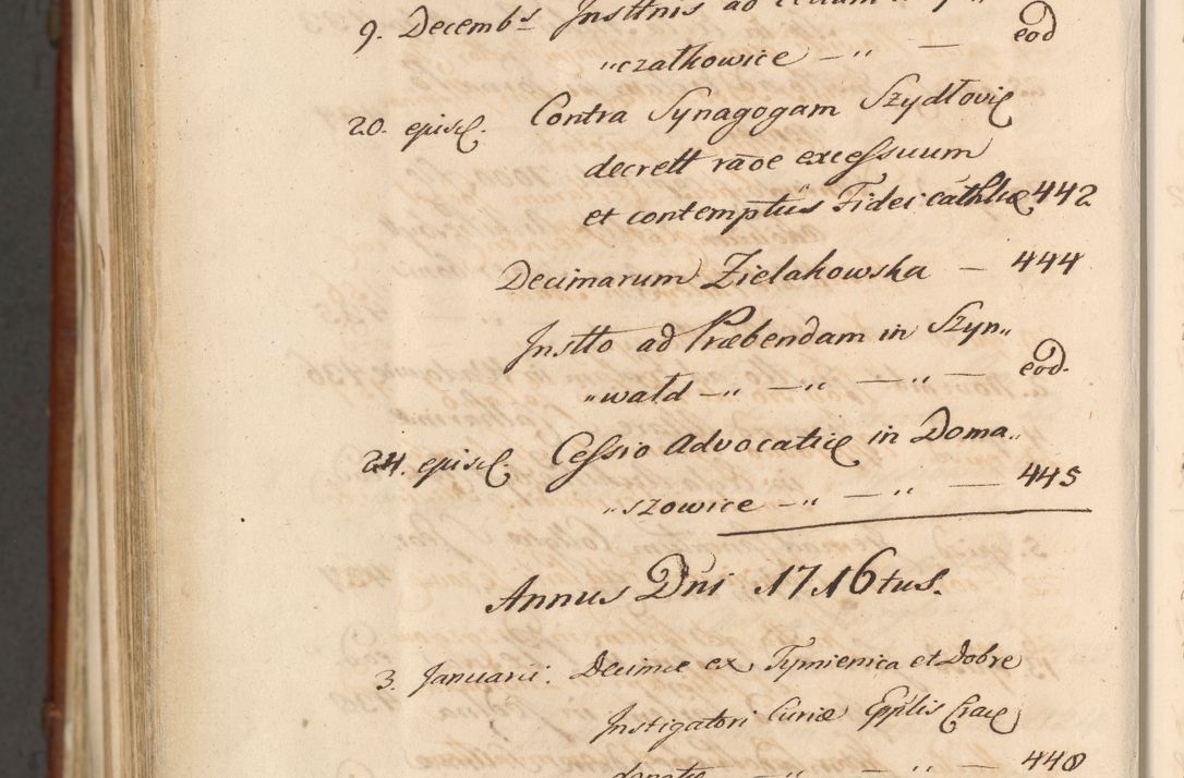 Zdjęcie nr 1896 dla obiektu archiwalnego: Acta actorum episcopalium R. D. Casimiri a Łubna Łubiński, episcopi Cracoviensis, ducis Severiae ab anno 1714 ad annum 1719 conscripta. Volumen II