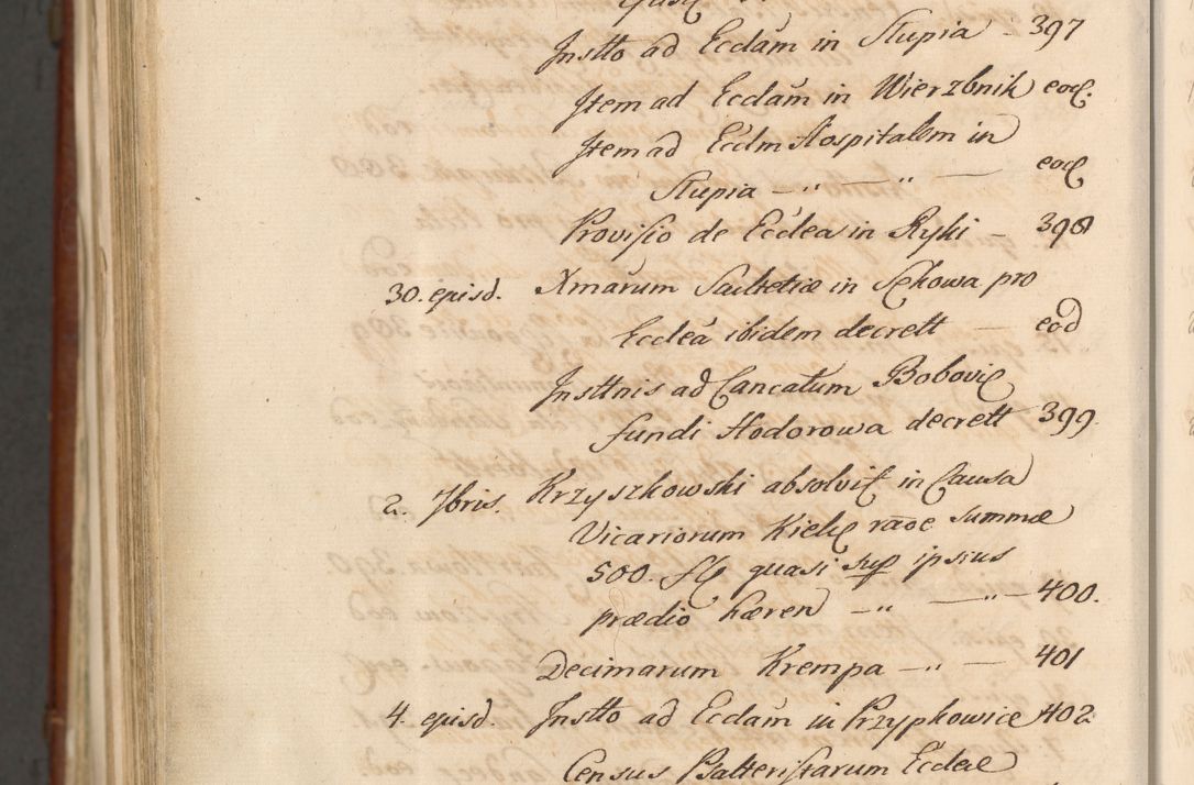 Zdjęcie nr 1892 dla obiektu archiwalnego: Acta actorum episcopalium R. D. Casimiri a Łubna Łubiński, episcopi Cracoviensis, ducis Severiae ab anno 1714 ad annum 1719 conscripta. Volumen II