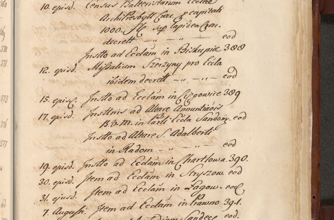 Zdjęcie nr 1891 dla obiektu archiwalnego: Acta actorum episcopalium R. D. Casimiri a Łubna Łubiński, episcopi Cracoviensis, ducis Severiae ab anno 1714 ad annum 1719 conscripta. Volumen II