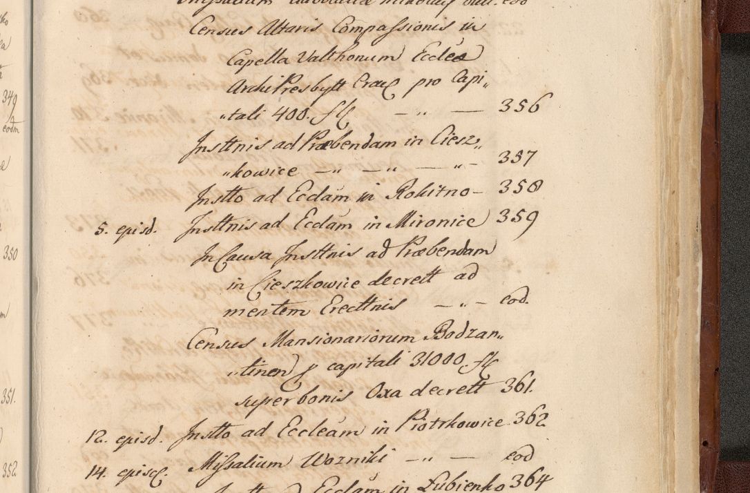 Zdjęcie nr 1889 dla obiektu archiwalnego: Acta actorum episcopalium R. D. Casimiri a Łubna Łubiński, episcopi Cracoviensis, ducis Severiae ab anno 1714 ad annum 1719 conscripta. Volumen II